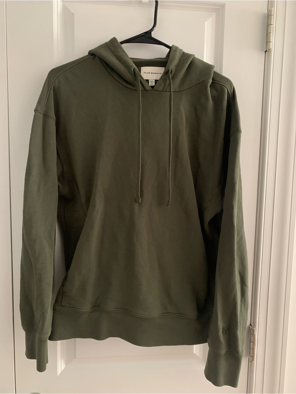 Club Monaco Olive Green Pullover Hoodie